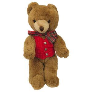 Schmid Musical Teddy Bear Gordon Fraser Vintage Jingle Bells Wind Up Jointed